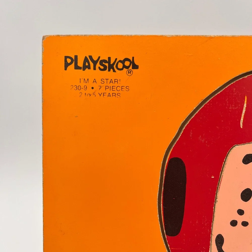 Vintage Playskool Peanuts Peppermint Patty Wood Tray Puzzle 1966 Schulz 230-9